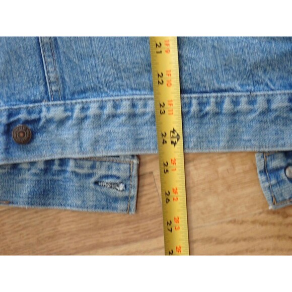 VTG Levi Strauss Jean Jacket sz 44 Trucker 70505-0213 Blue Houston Police Dept - Picture 10 of 16